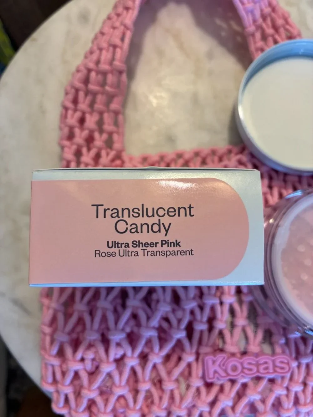 Kosas Cloud Set Translucent Candy Rose Ultra Transparent Powder w/ Bag NEW